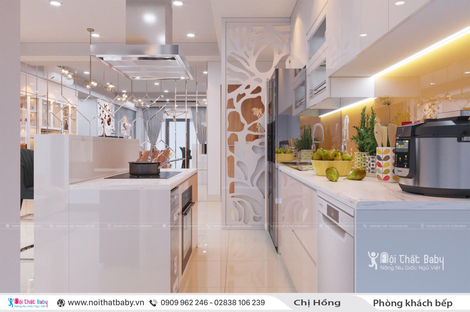 Thiết kế nội thất chung cư hiện đại căn 104m2 Emerald Celadon City